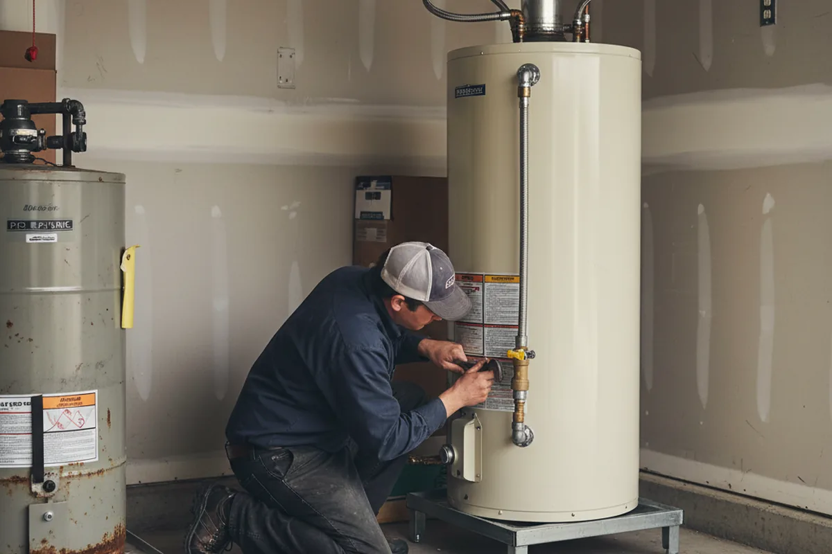 Water heater and shutoff valve replacement in Fort Edward