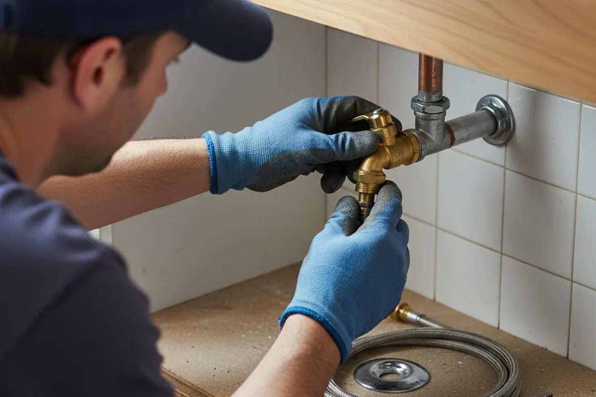 Shutoff valve and fitting work during Emergency Plumbing in Fort Edward